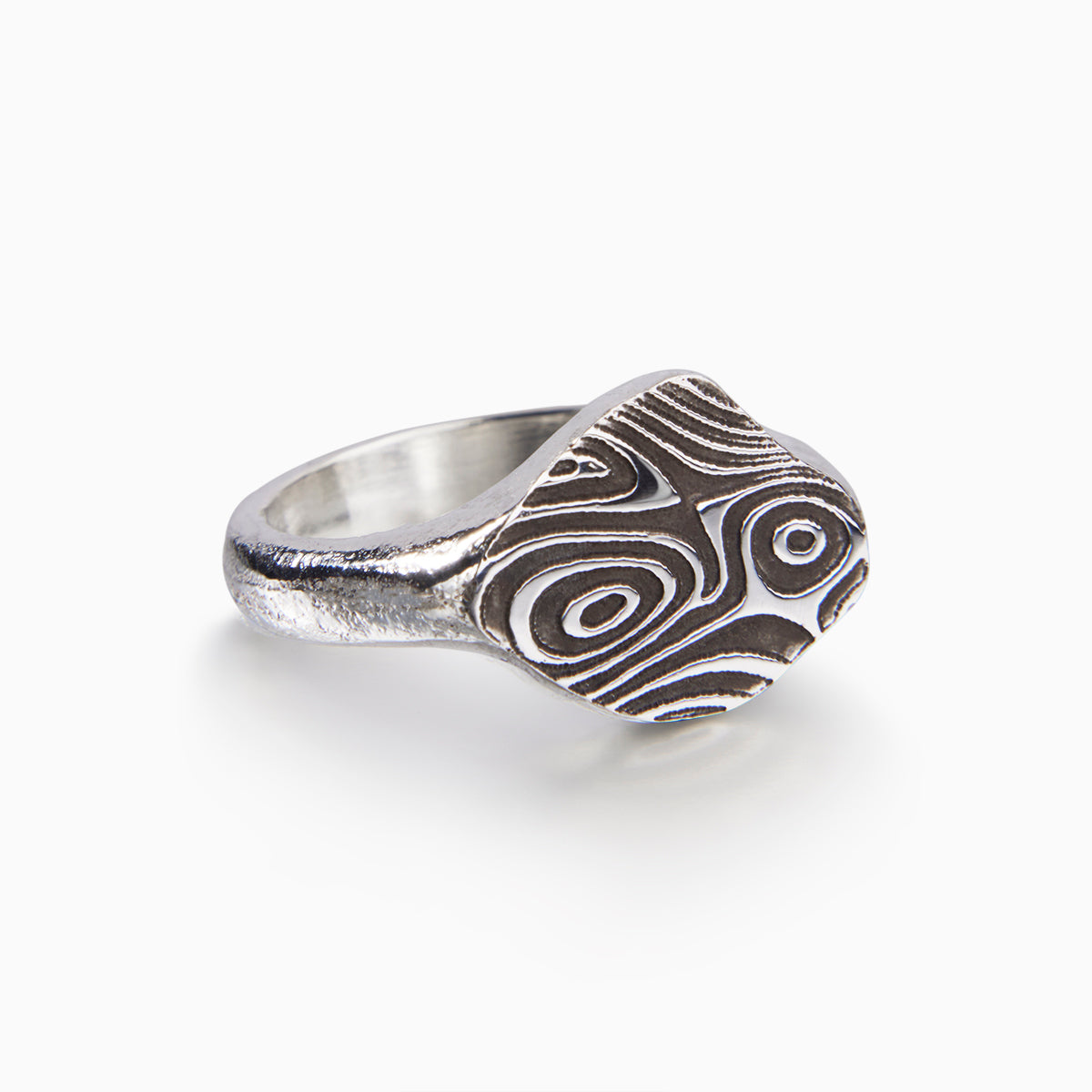 Topo Silver Signet Ring